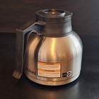 Pair Of Bunn Commercial Thermal Coffee Carafes  Stainless Steel  Regular   Decaf
