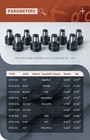 Sfx 9pcs Gt12 Ansi Collets Tap Torque Collet For M16r Tapping Machine