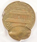 1962-d 1c Lincoln Cent Double-struck  2nd 85  Off-center Pcgs Au58