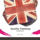 Pimpernel Union Jack Coasters  Set Of 4  4  With British Flag Design