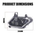 2pc Led Headlight Headlamp Assembly For Can Am Maverick X3 Xds Xrs Max Turbo R