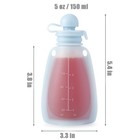 Reusable Silicone Baby Food Pouches 7 Pack Bpa-free Squeeze 5 5 Oz