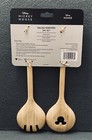 Disney Home Mickey Mouse 2 Piece Bamboo Salad Servers Spoon   Fork Set New
