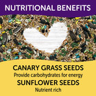 Premium Cockatiel Mix Bird Food Seeds  With Probiotics  9 Lb 
