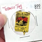 Bill Bloom Manufactured For L  Ash Statesville Nc Vintage Tobacco Tag