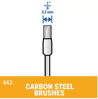 5 Pack - Dremel   443 Rotary Tool 1 8  Carbon Steel Wire Brush Attachment