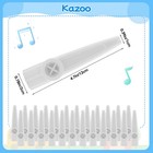 24 Pieces Plastic Kazoos  Kazoo Musical  Good Companion For Guitar White 