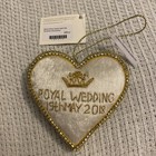 New Royal Collection Trust Royal Wedding Harry Meghan Crystal Heart Decoration 