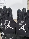 Raider Davante Adams Auto Game Used Worn Jordan Gloves Signed Coa
