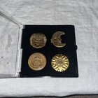 Vintage Chinese Set Of 4 Pins Bronze 