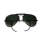 Vintage Ray Ban Bausch   Lomb Outdoorsman Aviator Sunglasses Black