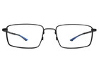 Nike Flexon Eyeglasses Frames 4305 008 Satin Black Rectangle Wire Rim 55-18-145