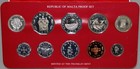 1979 Republic Of Malta 10 Coin Proof Set Box And Coa With Silver 1 Pound Coin