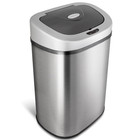Nine Stars 21 1 Gal Motion Sensor Motion Touchless Trash Can  Stainless Steel