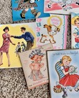 Vintage Unused 13 Anthropomorphic Animals Kids Lot Birthday 40s 50s 60s Cards Q