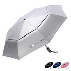 Upf 50  Uv Protection Travel Umbrella 42 46 Inch  Windproof  Auto Open close  Co