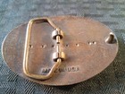 Classic Western Cowboy Dress Belt Buckle Cowgirl Scroll Flourish Vintage Brass