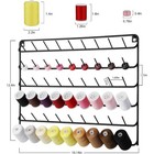 Wall Mounted 54 Spool Thread Rack Embroidery Spool Thread Organizer For Quilting