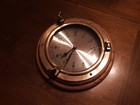 Vtg Ships Time Quartz Ships Porthole Clock     10 