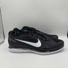 Nike Court Air Zoom Vapor Pro Tennis Shoes Mens Size 11 Black White Sneakers