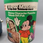 Vintage View-master Lighted Viewer Blue With Lot Of Reels Disney Bambi Snoopy