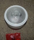 Vintage Glass Ceiling Light Fixture Clear frosted 6    Diameter 