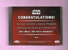 Star Wars Force Awakens Chrome Silver Shimmer Medallion M-6 Snap Wexley 11 25