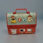 Vintage 1962 Fisher Price Barn Farm Small Plastic Lunchbox No Thermos  549