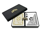 Copag Legacy 100  Plastic Playing Cards - Poker Size Jumbo Index Black gold