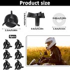 6 Pcs Motorcycle Helmet Screws  Motorcycle Helmet Visor Screws With 6 Pcs Clear