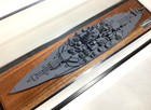 Uss Tennessee Bb 43 - Cased Historic Waterline Model