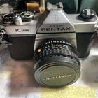 Vintage Asahi Pentax K1000 35mm Film Camera With Case  2 Extra Lenses   Film