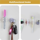 Razor Holder - 4pcs Self Adhesive Silicone Toothbrush Holders Wall Mounted To