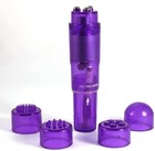 Mini Portable Small Vibrating Massage Body Tool 4 Heads Massager Pocket Toy F   