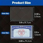 5-pack Medicare Holder Protector Sleeves Clear Pvc For Credit Card Business Card