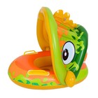 Inflatable Baby Swimming Float Ring With Sun Canopy - Pool Float For 6-36 Months