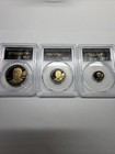 2016 Reagan Legacy Series 3-coin Black Proof Gold Pcgs Pr69dcam Set
