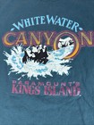 Vintage 90s Paramount s Kings Island White Water Canyon T-shirt Ride Xl Graphic