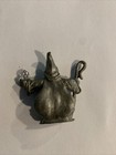Vintage Spoontiques Pewter Wizard With Jewel   Staff  537 1984 Collectibles