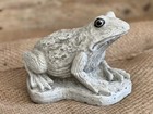 Concrete Frog On Base Statue Porch Sea Animal Decor Lovely Figure For Gift  5