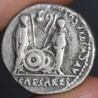 Emperor Augustus Coin 2bc Ancient Roman Empire Silver Denarius Two Caesars