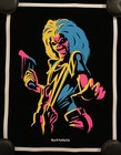 Iron Maiden Killers Black Light Poster Eddie Felt Flocked Powerslave Print Rare