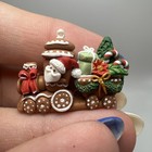 Artisan Clay Christmas Dollhouse Miniature Mantle Or Shelf Decor Ooak