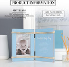 - Baby Boy - 4  X 6  Vertical Picture Photo Frame Baby Shower Sprinkle Gift Memo
