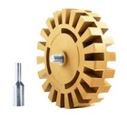 Cowboybob Decal Remover Eraser Wheel Rubber Wheel For Drill 1 Pack Slotted