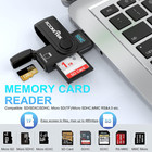 Usb 3 0 Sd Card Reader   2 Slots Memory Card Reader With A Build-in Micro Sd Car