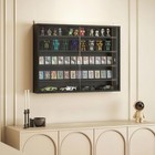 5-tier Display Cabinet Glass Cabinet With Adjustable Shelves  Jet Black