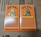 2 Pack Zig-zag 1 1 4 Rolling Papers - 24 Booklet 32 Papers In Each French Orange