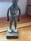 Vintage Rustic Carved Ozark All Star Wood Wooden Figurine Statue     10 Inches Hig