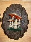Vintage Mushroom Wall Plaque Set Of 2